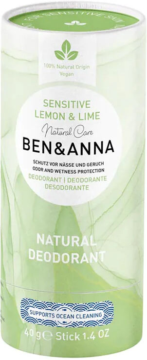 Ben&Anna Desodorante natural Sensitive en stick - Lemon & Lime