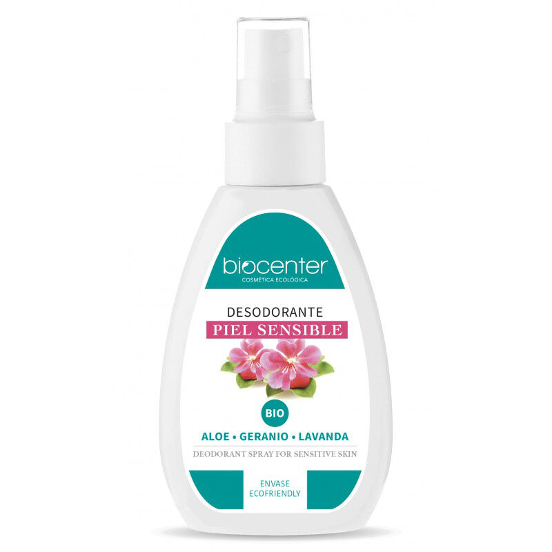 Biocenter Desodorante spray piel sensible Aloe, Geranio y Lavanda