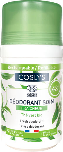 Coslys Desodorante recargable 48 h Frescor con Té Verde Bio