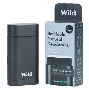 Wild Black Case And Fresh Cotton & Sea Salt Deodorant Starter Pac