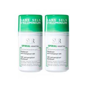 SVR Spirial Déodorant Anti-Transpirant Végétal Roll-on Lot de 2 x 50 ml - Lot 2 x 50 ml - Publicité