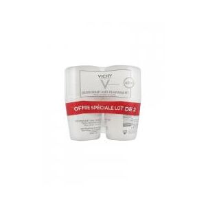 Vichy Deodorant Anti-Transpirant 48H Peaux Sensibles ou Epilees Roll-On Lot de 2 x 50 ml - Lot 2 x 50 ml