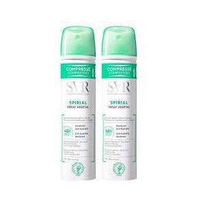 SVR Spirial Spray Vegetal Deodorant Anti-Humidite 48H Lot de 2 x 75 ml - Lot 2 x 75 ml