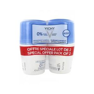 Vichy Deodorant Mineral 48H Tolerance Optimale Roll-On Lot de 2 x 50 ml - Lot 2 x 50 ml