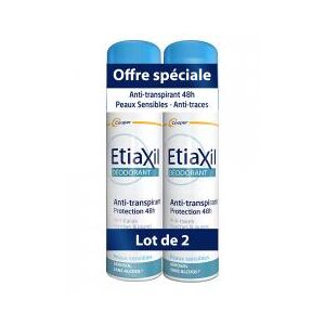 Etiaxil Deodorant Anti-Transpirant Protection 48H Aerosol Lot de 2 x 150 ml - Lot 2 x 150 ml