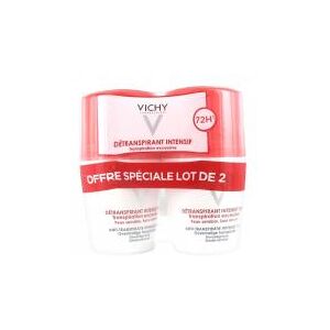 Vichy Détranspirant Intensif 72H Transpiration Excessive Lot de 2 x 50 ml - Lot 2 x 50 ml - Publicité