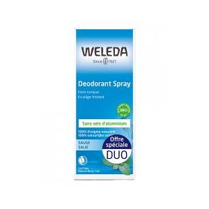 Weleda Deodorant Spray a la Sauge Lot de 2 x 100 ml - Lot 2 x 100 ml