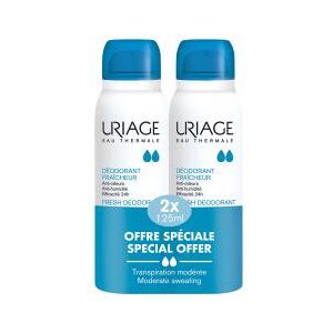 Uriage Deodorant Fraîcheur Lot de 2 x 125 ml - Spray 2 x 125 ml