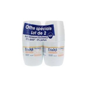 Etiaxil Tolerance Anti-Transpirant Peaux Sensibles Roll-On Lot de 2 x 50 ml - Lot 2 x 50 ml