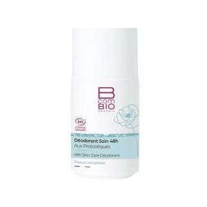 BcomBIO Deodorant Soin 48H Roll-On Peaux Sensibles 50 ml - Flacon-Bille 50 ml