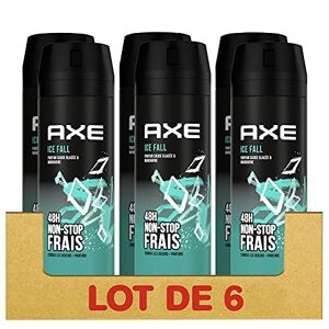 AXE Déodorant Homme Spray Ice Fall, 48h non-stop frais, Parfum de sauge glacée et de mandarine (Lot de 6x200ml) - Publicité