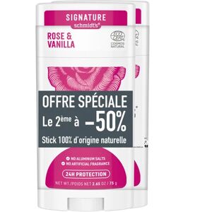 Schmidt's Signature Deodorant Stick Rose Vanille 2x75g