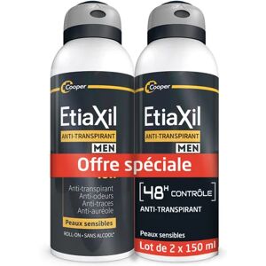 Anti-Transpirant Men Contrôle 48h Aérosol 2x150ml