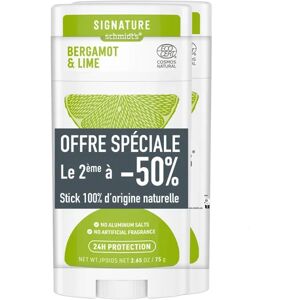 Schmidt's Signature Deodorant Bergamote Citron Vert 2x75g