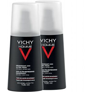 Vichy homme déodorant vaporisateur ultra-frais x 2 - Publicité