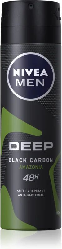 Nivea Men Deep spray anti-transpirant pour homme Black Carbon Amazonia 150 ml