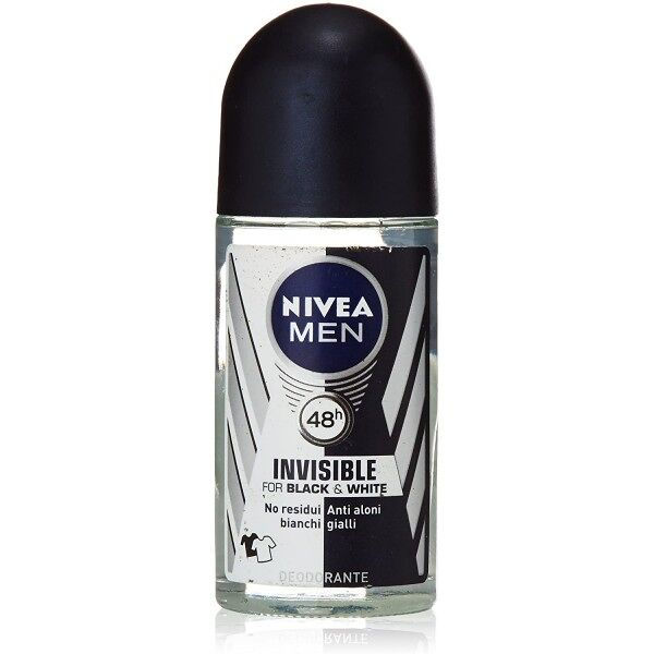 antica farmacia orlandi nivea men deodorante roll on 50ml.invisible for black&white