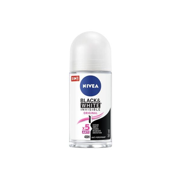 nivea invisible for black white original deodorante roll- on