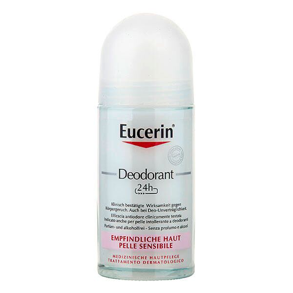 eucerin 24 h deodorante pelle sensibile roll-on 50 ml