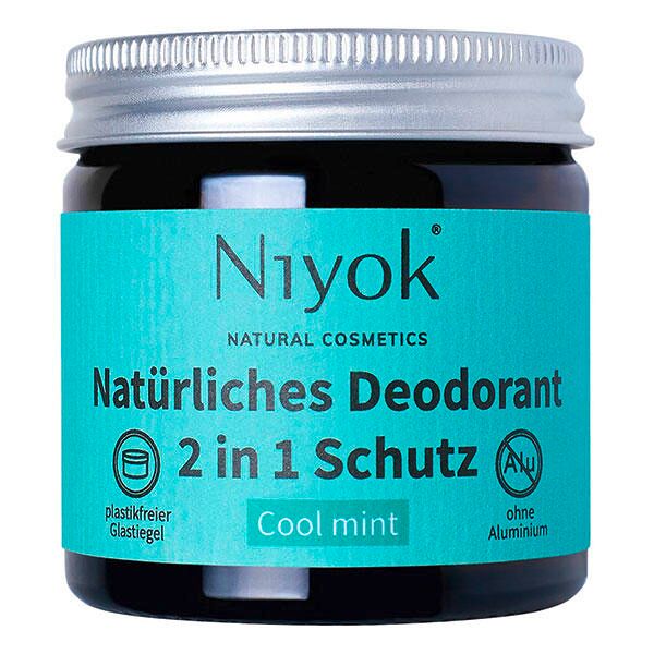 niyok crema deodorante antitraspirante 2 in 1 - cool mint 40 ml