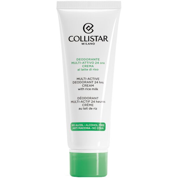 collistar deodorante multi attivo 24 ore crema al latte di riso 75 ml