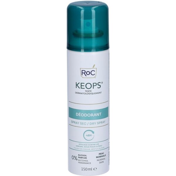 roc keops deodorante spray secco 48h antiodore 150 ml