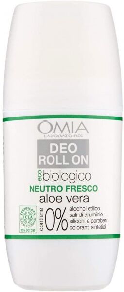 Antica Farmacia Orlandi Omia Deodorante Biologico Neutro Fresco Roll On 50ml.Aloe Vera