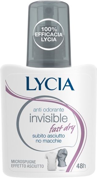 Lycia Invisible Fast Dry Deodorante Anti Macchia 75 ml