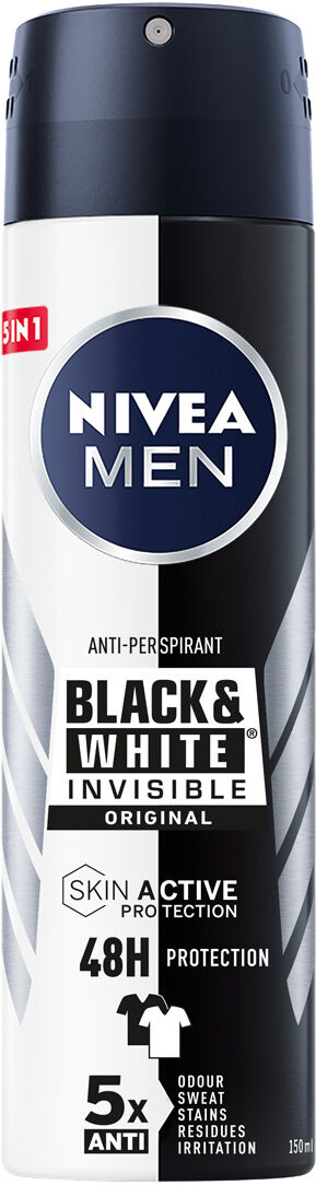 Nivea Deodorante Black & White Invisible Original Spray Anti-Aloni