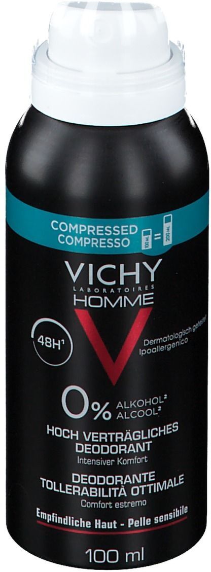 Vichy Homme Deo Sensitive Compressed 100 ml