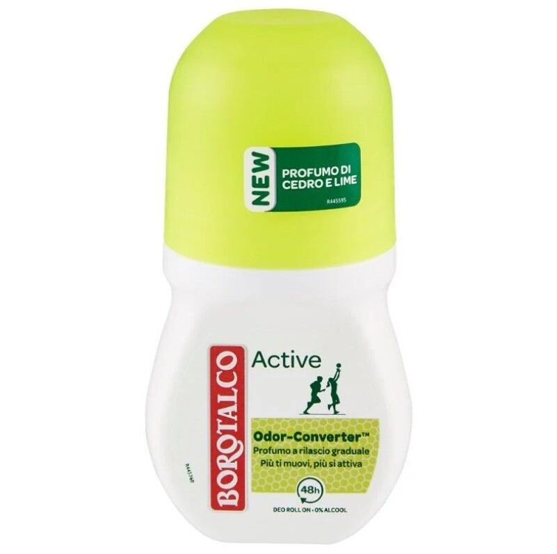 Borotalco Active Deodorante Roll-On Profumo di Cedro e Limone 50 ml