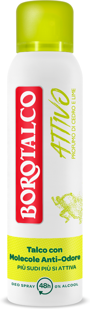 Borotalco Deo Spray Attivo Giallo 150 ml