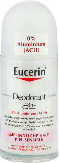 Eucerin Deodorante Roll-on Pelle Sensibile 48 h 0 % Alluminio 50 ml