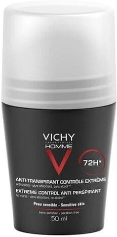 VICHY Homme Deodorante Uomo Roll On Anti-traspirante 72h 50 Ml