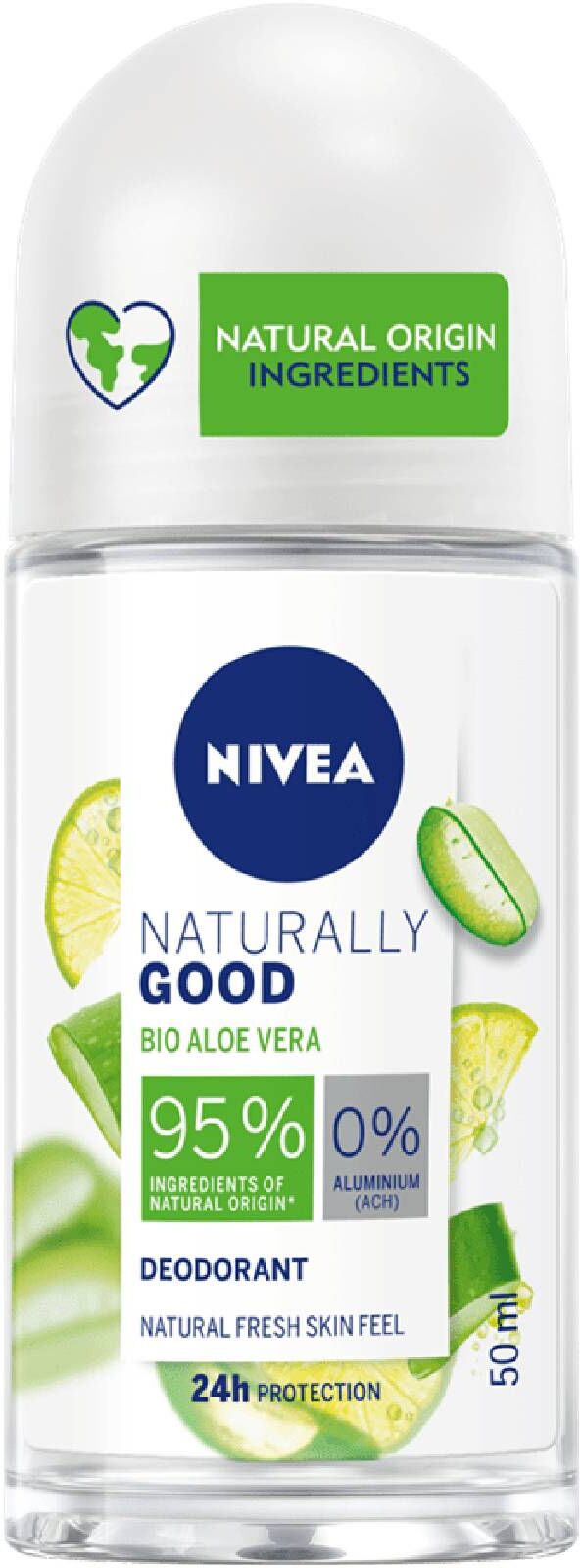 Nivea Deo Naturally Good Roll On Bio Aloe Vera 50ml