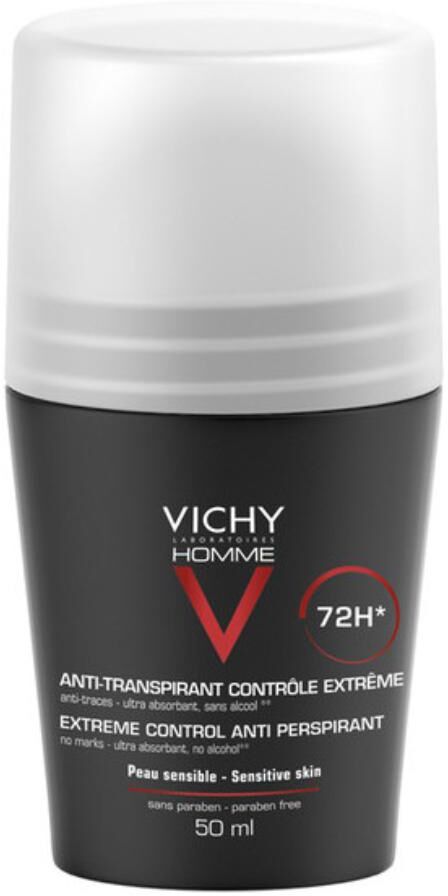 L'Oreal Vichy Homme Deo Deodorante Uomo Anti-Traspirante Roll-on 72h 50 ml