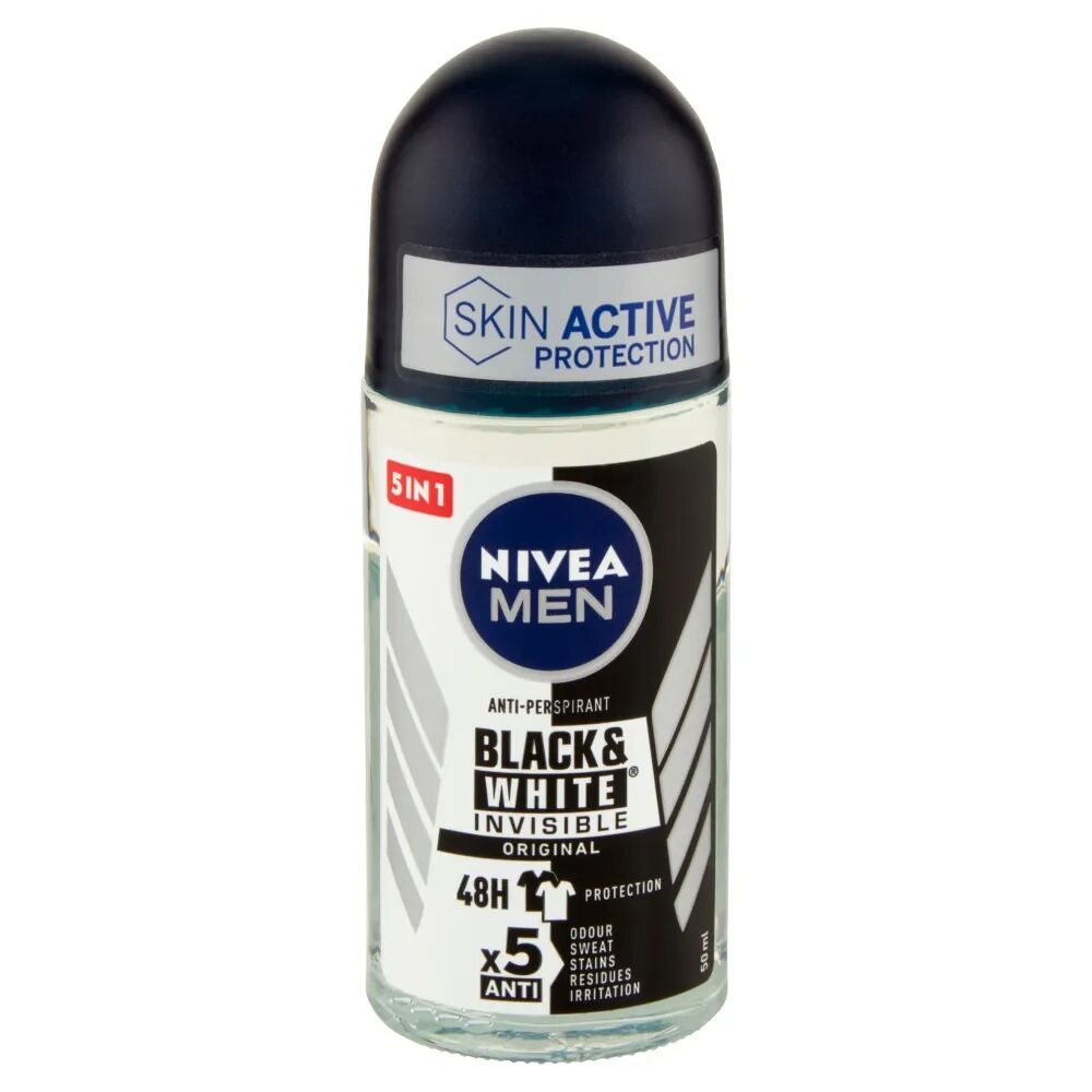 Nivea Men Black & White Invisible Original Anti-Perspirant Roll-On 50 ml