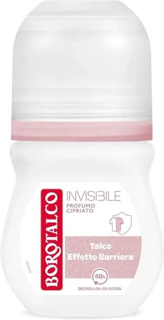 Borotalco Deodorante Roll-On Invisibile Rosa Zero Aloni 48h 50 ml