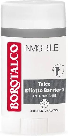 Borotalco Deodorante Stick Invisibile Grigio Zero Aloni 48h efficacia Senza Alcool 40 ml