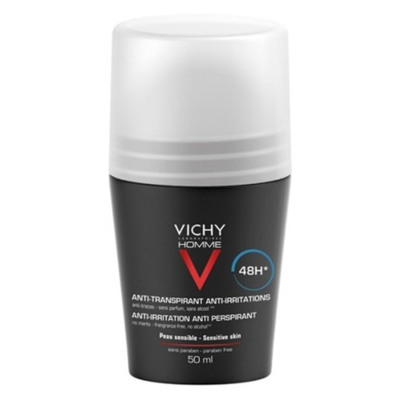 Vichy Homme Deodorante Roll-On Pelli Sensibili 50 Ml