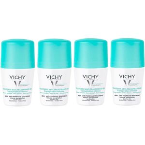 VICHY 48 Hour Intensive Anti-Perspirant Roll-on Deodorant Set for Sensitive Skin 4 x 50ml