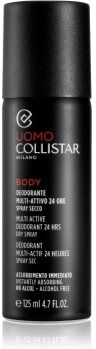 Collistar Uomo Multi-Active Deodorant 24hrs Dry Spray desodorizante em spray 24 h 125 ml. Uomo Multi-Active Deodorant 24hrs Dry Spray