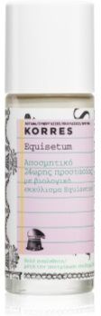 Korres Equisetum Desodorizante Roll-On sem alumínio 24 h 30 ml. Equisetum