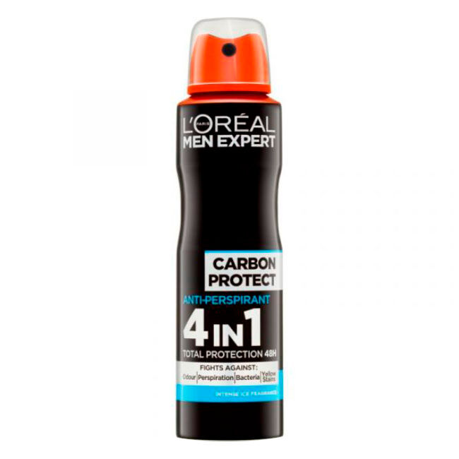 L'Oréal Paris L'Oréal Men Expert Carbon Protect Intense Ice Deo Spray Antitranspirante 48h 150ml