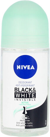 Nivea Black & White Active Desodorizante Roll-On 50ml