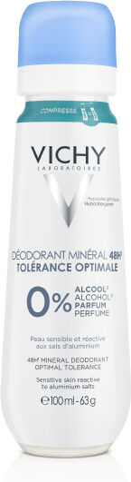 Vichy Desodorizante Mineral Spray Tolerância Ótima 100ml