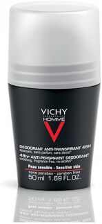 Vichy Homme Antitranspirante Pele Sensível 48h 50ml