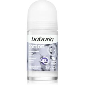 Babaria Deodorant Cotton antiperspirant roll-on with nourishing effect 50 ml