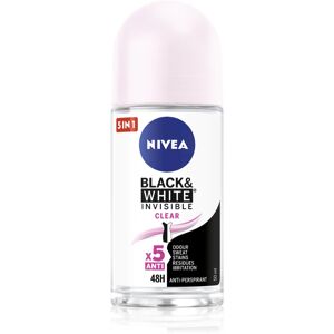 Nivea Invisible Black & White Clear roll-on antiperspirant W 50 ml