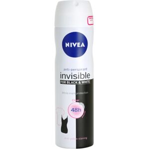 Nivea Invisible Black & White Clear antiperspirant in a spray W 150 ml